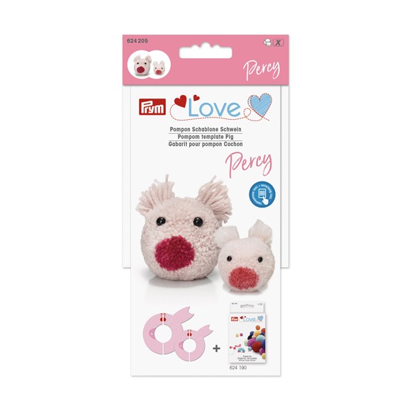 Prym Plantilla Pompon Cerdito "Percy"