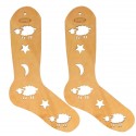 Bloqueador de Calcetines Madera Oscura. Talla L - 25.5 cm. 