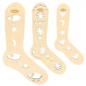 Bloqueador de Calcetines Madera Natural Pack (S, M Y L). 