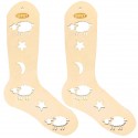 Bloqueador de Calcetines Madera Natural. Talla L - 25.5 cm. 