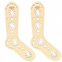 Bloqueador de Calcetines Madera Natural. Talla M - 22.5 cm. 