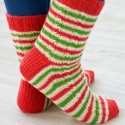 Patrón "Candy Canne Socks"