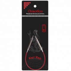 ChiaGoo Knit RED Circulars - 9" (23 cm)
