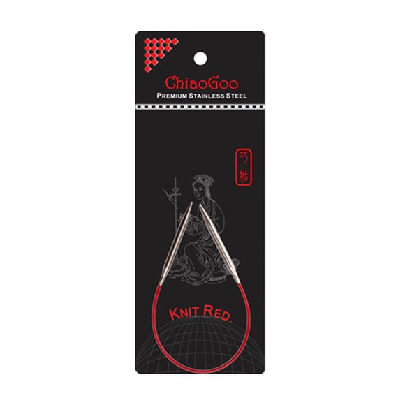 ChiaGoo Knit RED Circulars - 9" (23 cm)