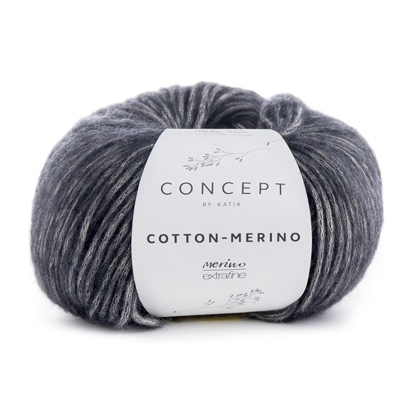 Katia Concept Cotton Merino 107 gris oscuro