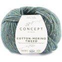 Katia Concept Cotton Merino Tweed 504 turquesa oscuro