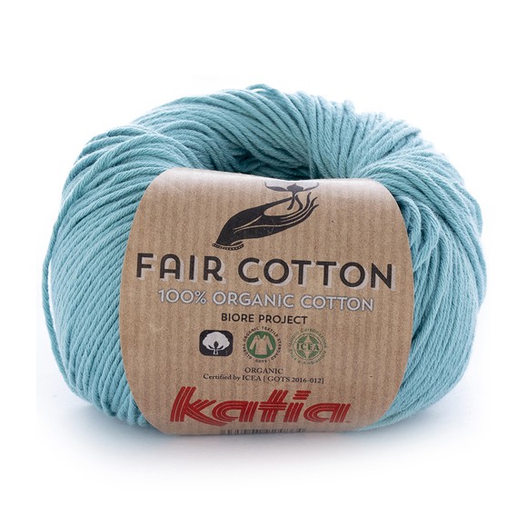 Katia Fair Cotton 16 turquesa