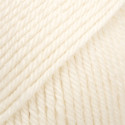 DROPS Daisy Uni Colour 01 blanco hueso